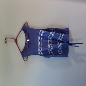 Victoria's Secret Embellished Front Tie Tank Top